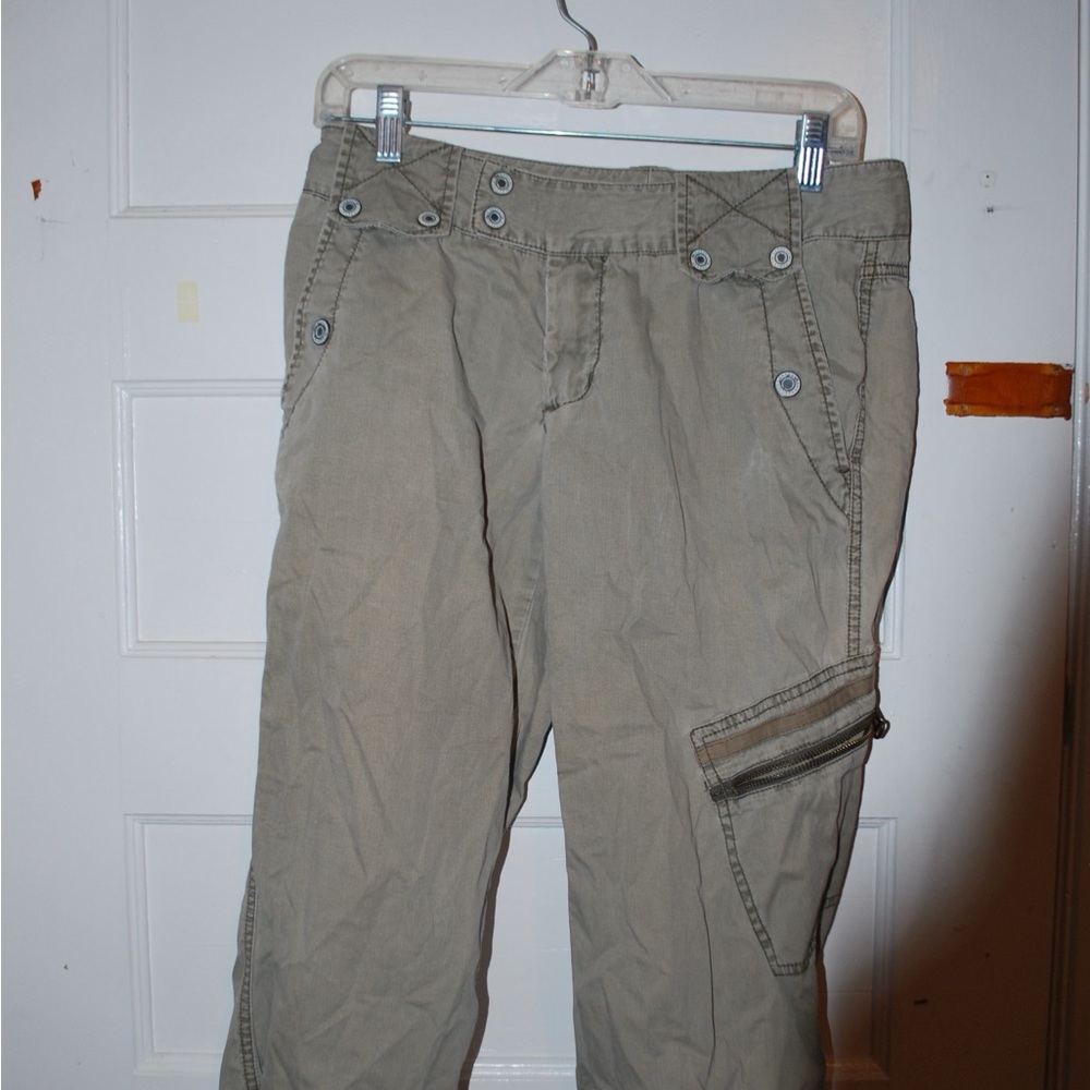 Greenish Tan Capris